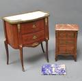Two Louis XVstyle Ormolumounted Marbletop Chests