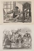 Two WPA Genre Scenes Boris Gorelick American 19121984 Circus