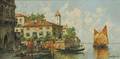 Arthur Vidal Diehl American 18701929 Palazzo in Venice