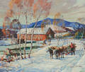 James King Bonnar American 18831961 Vermont Covered Bridge