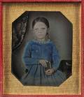 American School 19th Century Handtinted Sixthplate Daguerreotype of a Girl Catherine Wright