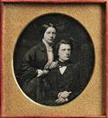American School 19th Century Quarterplate Daguerreotype Portrait of a Man and Woman