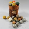 Collection of Vintage Carnival Knock Down Balls