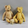 Three Steiff Mohair Teddy Bears