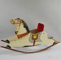 Paintdecorated Childs Rocking Horse