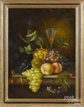 Oil on board still life