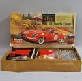 Monogram Red Jaguar xke GT Sports Coupe Model and Box