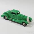 Marx Pressed Steel Greenpainted Windup Siren Police Car