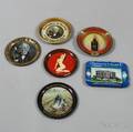 Six Tin Advertising and Collectible Ashtrays