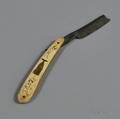 Antique Scrimshaw Straight Razor
