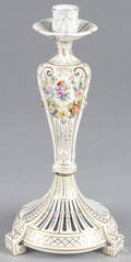 Dresden porcelain candlestick