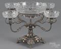 English silverplated epergne