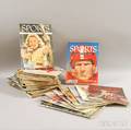 Fifty Early Issues of Sports Illustrated Magazine including the First Issue