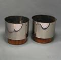 Pair of Polished Art Deco Planters