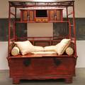Redpainted Chinese Opium Bed