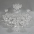 Twentyseven Pieces of Cut Glass Stemware