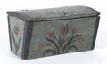 Scandinavian painted pine trinket box