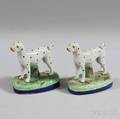 Pair of Staffordshire Porcelain Dalmatians