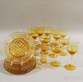 Twentysix Amber Glass Tableware Items