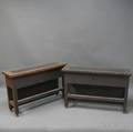Pair of Oak Arts  Crafts Planter Side Tables