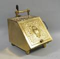Brass Coal Scuttle and Scoop