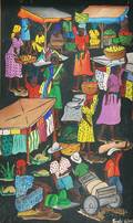 Haitian School 20th Century Market Scene