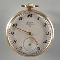 Elgin De Luxe 14kt Open Face Watch