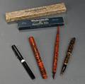 Three Waterman and a Sheaffer Fountain Pens