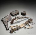 Colt Model 1860 Army Revolver Cap Box Cartridge Box Holster Belt and Spurs