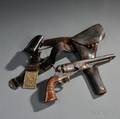 Identified Model 1860 Colt Army Revolver Holster Cap Box and Belt