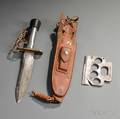 Randall Model 18 Attack and Survival Knife with Scabbard and a Survival Tool