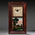 S B Terry Bevel Front Mahogany Shelf Clock