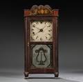 Silas Hoadley Time and Alarm Shelf Clock