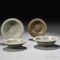 Four Longquan Celadon Small Dishes