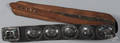 Native American concho silver and turquoise belt early 20th c