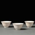 Three BlancdeChine Cups
