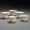 Five BlancdeChine Cups