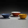 Three Monochrome Bowls