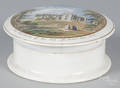 Pearlware pot lid