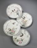 Four Famille Rose Plates