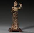 Painted Pottery Figure of Musician