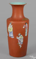 Chinese famille rose vase 19th c