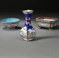 Three Canton Enamel Items