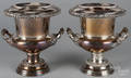 Pair of silverplated wine coolers