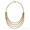 14kt Gold Bib Necklace