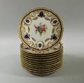 Set of Twelve Continental Porcelain Plates