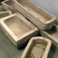 Six Large Stone Garden Troughs