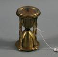 Gubelin Brass Hourglassform Clock