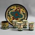 Six Pieces of Handpainted Dutch Pottery