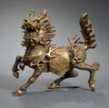 Inlaid Brass Qilin